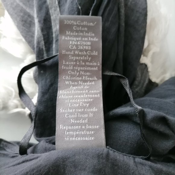 Vince Camuto Womens Black Tasseled Hem Kaftan Style Swim Cover Up Size 0 - Picture 6 of 6